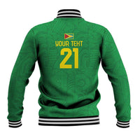 Golden Jaguars Fan Pride Custom Baseball Jacket Support Green Gold and Glory - Wonder Print Shop