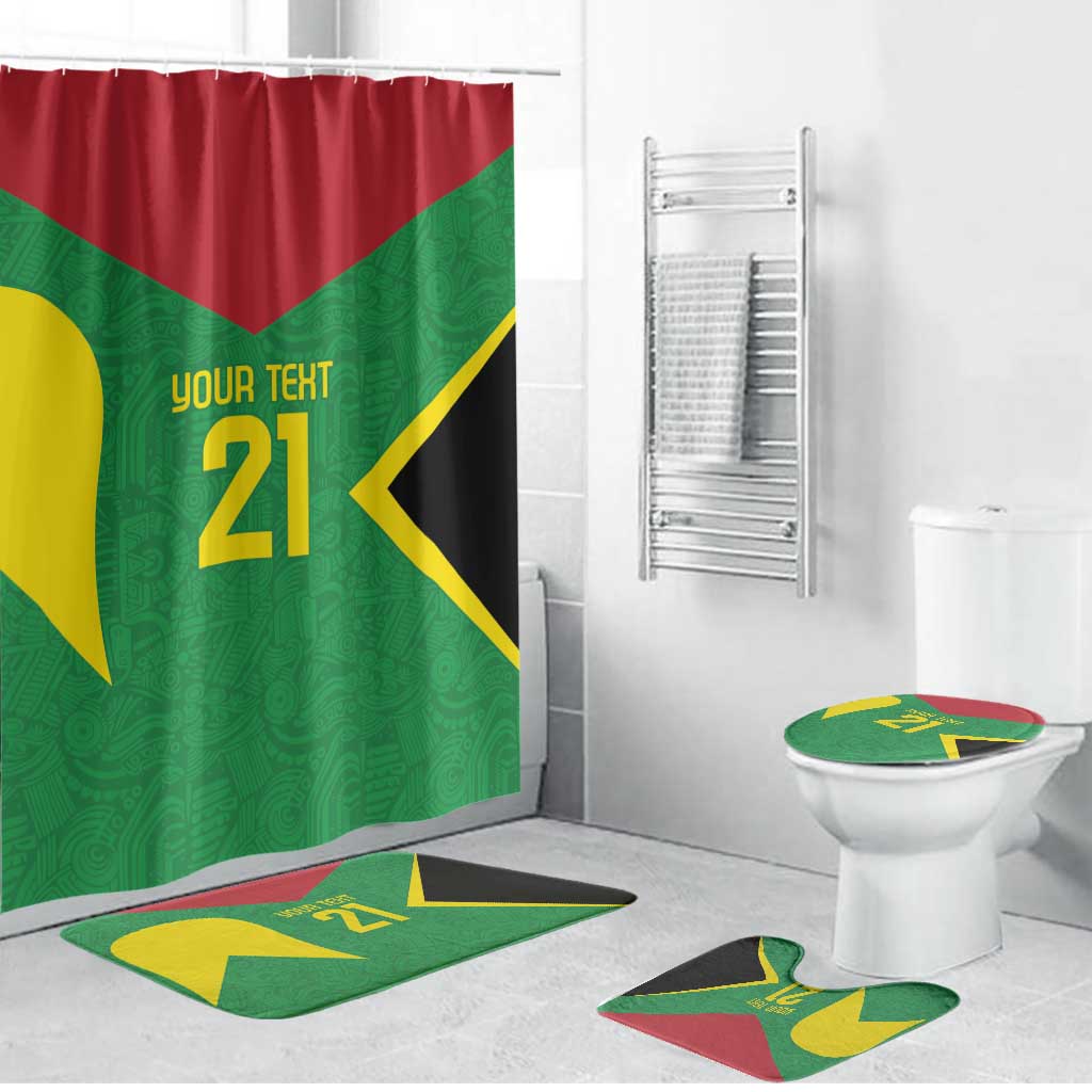 Golden Jaguars Fan Pride Custom Bathroom Set Support Green Gold and Glory - Wonder Print Shop