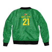 Golden Jaguars Fan Pride Custom Bomber Jacket Support Green Gold and Glory - Wonder Print Shop