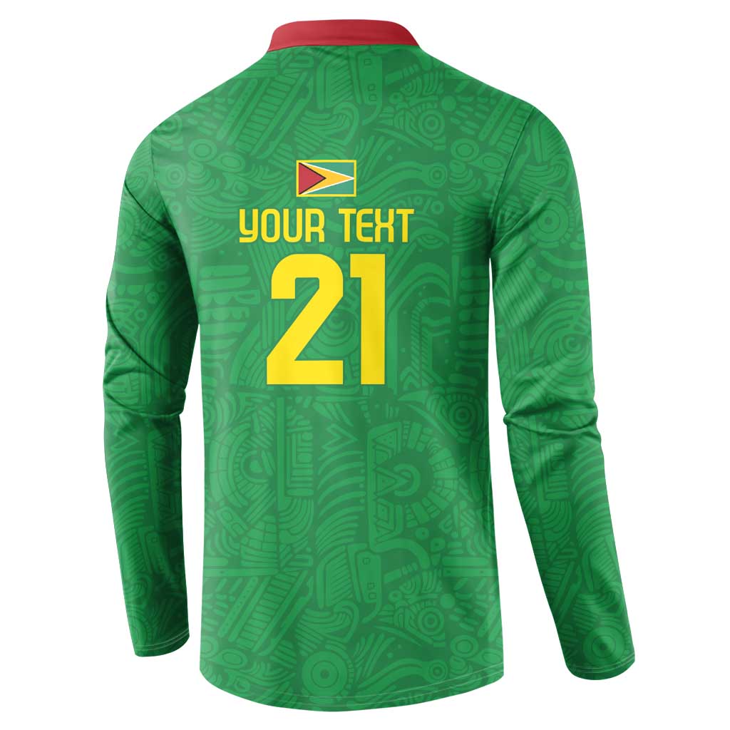 Green button-up sweatshirt back with yellow 'YOUR TEXT' and large '21' print