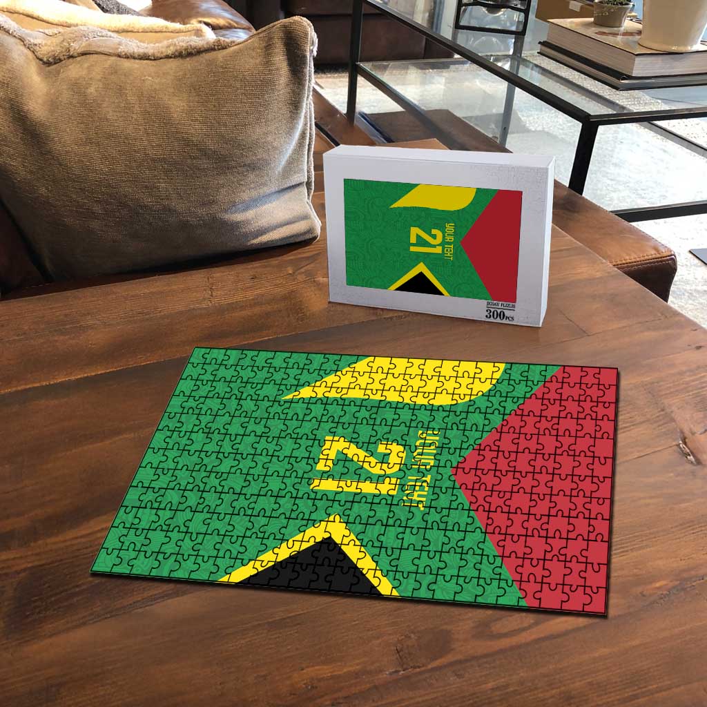 Golden Jaguars Fan Pride Custom Puzzle Support Green Gold and Glory - Wonder Print Shop