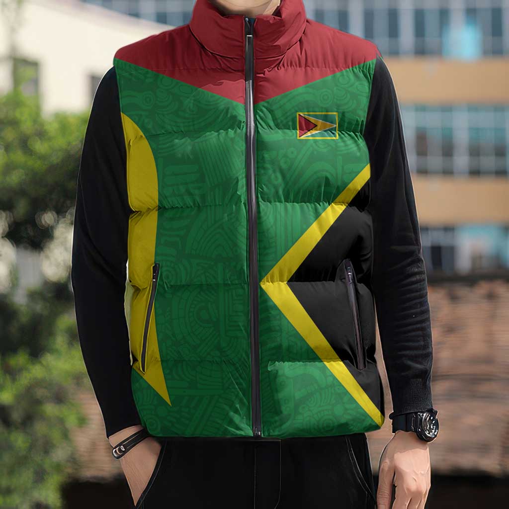 Golden Jaguars Fan Pride Custom Sleeveless Puffer Jacket Support Green Gold and Glory - Wonder Print Shop