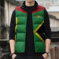 Golden Jaguars Fan Pride Custom Sleeveless Puffer Jacket Support Green Gold and Glory - Wonder Print Shop