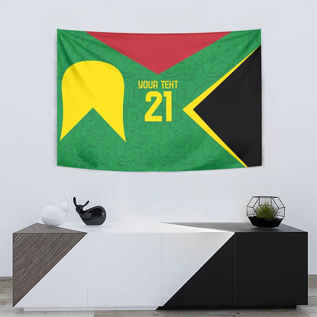 Golden Jaguars Fan Pride Custom Tapestry Support Green Gold and Glory - Wonder Print Shop
