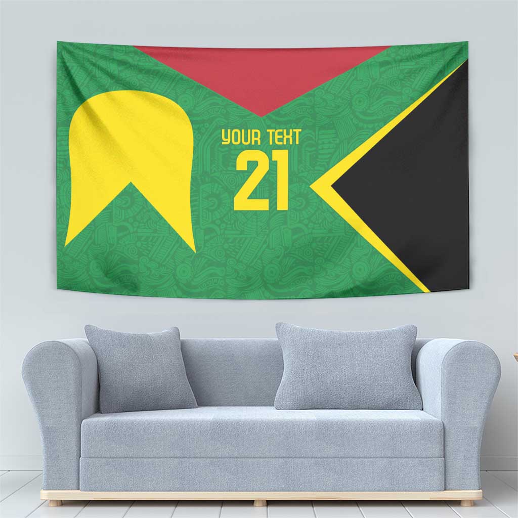 Golden Jaguars Fan Pride Custom Tapestry Support Green Gold and Glory - Wonder Print Shop