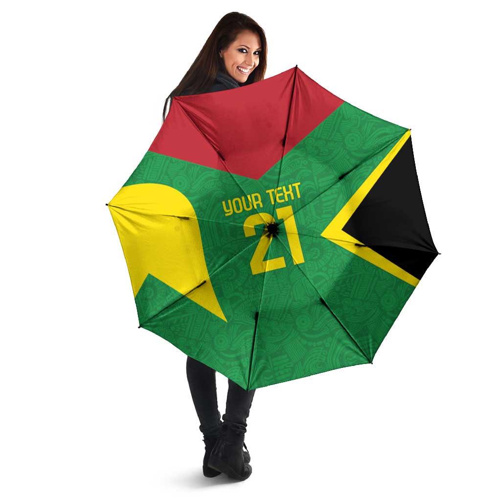 Golden Jaguars Fan Pride Custom Umbrella Support Green Gold and Glory - Wonder Print Shop