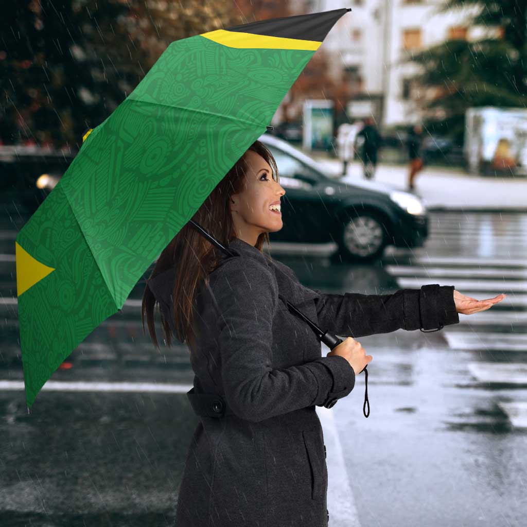 Golden Jaguars Fan Pride Custom Umbrella Support Green Gold and Glory - Wonder Print Shop