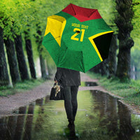 Golden Jaguars Fan Pride Custom Umbrella Support Green Gold and Glory - Wonder Print Shop