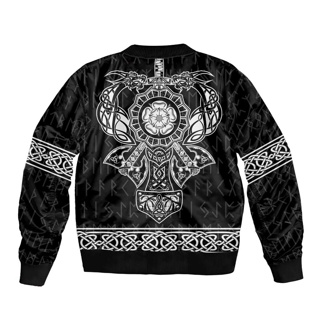 Vikings from Yorkshire Bomber Jacket Black Spirit of Jorvik - Wonder Print Shop