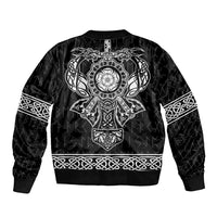 Vikings from Yorkshire Bomber Jacket Black Spirit of Jorvik - Wonder Print Shop