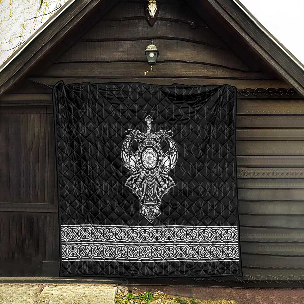 Vikings from Yorkshire Quilt Black Spirit of Jorvik - Wonder Print Shop
