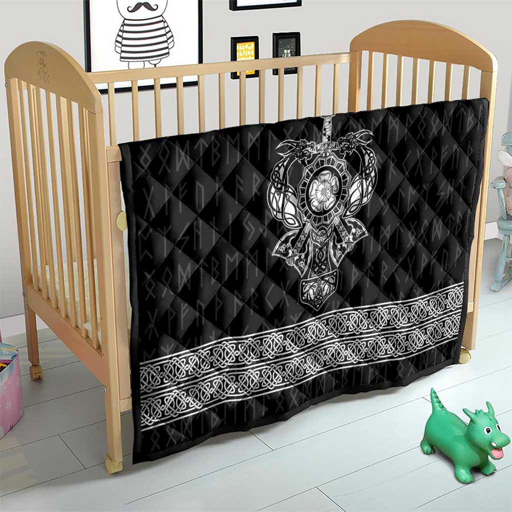 Vikings from Yorkshire Quilt Black Spirit of Jorvik - Wonder Print Shop