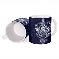 Vikings from Yorkshire Ceramic Mug Blue Spirit of Jorvik - Wonder Print Shop