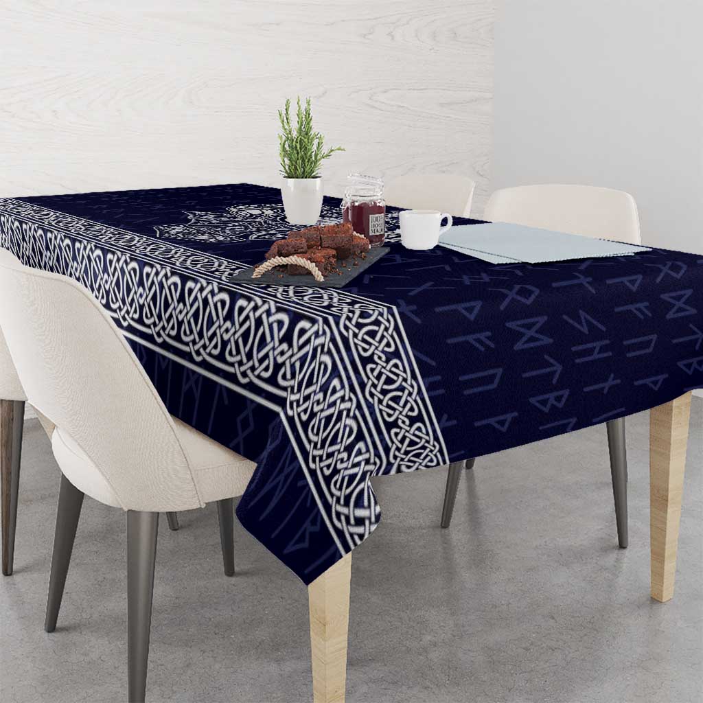 Vikings from Yorkshire Tablecloth Blue Spirit of Jorvik - Wonder Print Shop
