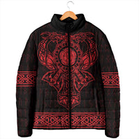 Vikings from Yorkshire Padded Jacket Red Spirit of Jorvik - Wonder Print Shop