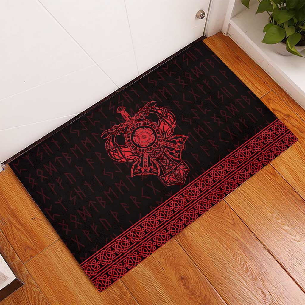 Vikings from Yorkshire Rubber Doormat Red Spirit of Jorvik - Wonder Print Shop