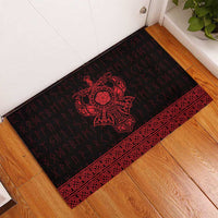 Vikings from Yorkshire Rubber Doormat Red Spirit of Jorvik - Wonder Print Shop