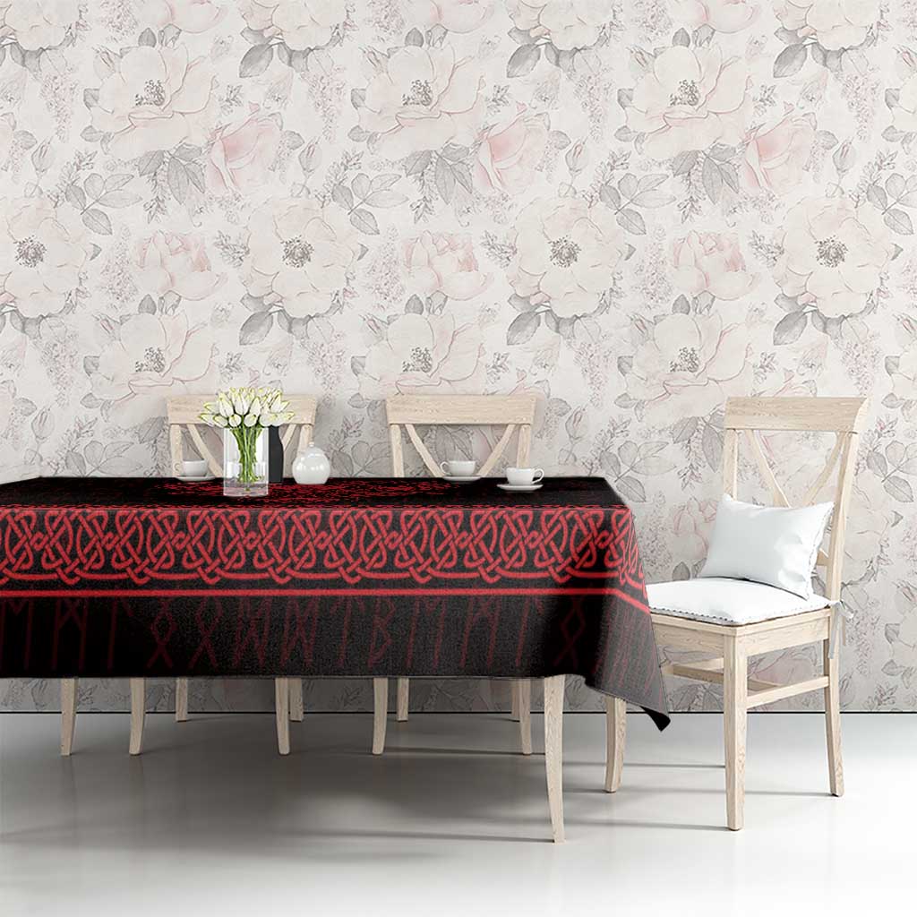 Vikings from Yorkshire Tablecloth Red Spirit of Jorvik - Wonder Print Shop