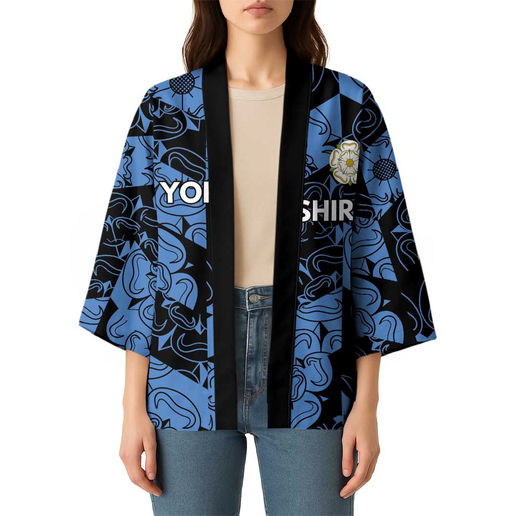 Custom Yorkshire Vikings Heritage Pride Kimono White Rose of Yorkshire - Wonder Print Shop