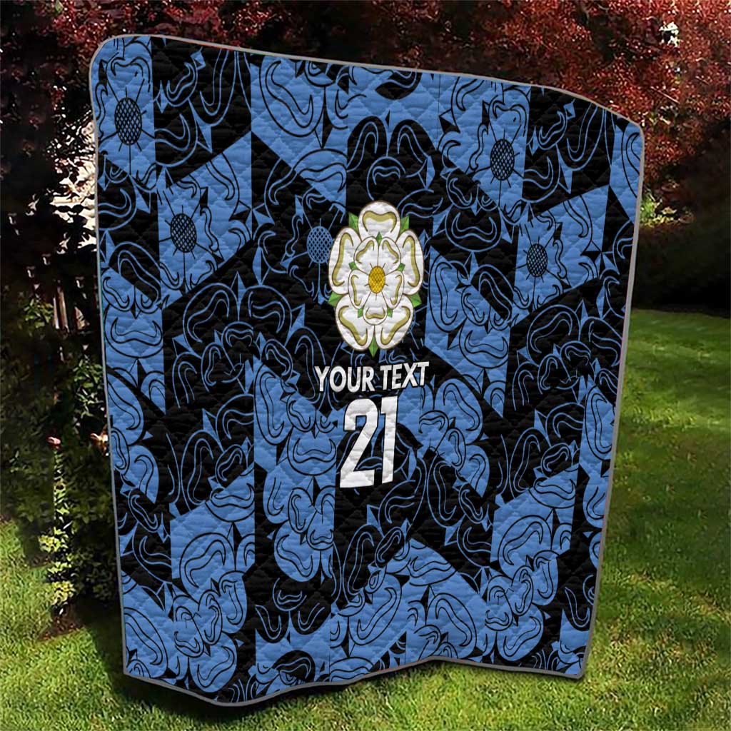 Custom Yorkshire Vikings Heritage Pride Quilt White Rose of Yorkshire - Wonder Print Shop
