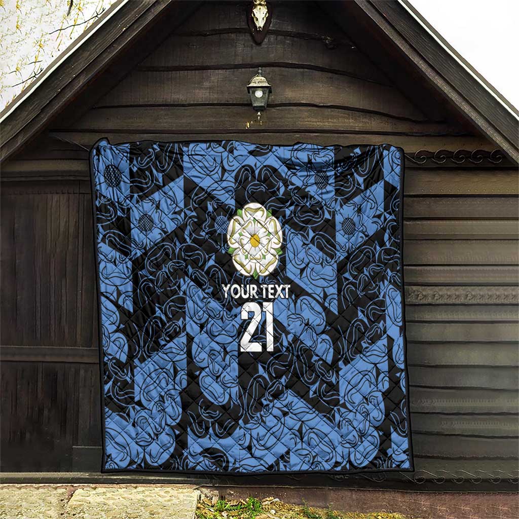 Custom Yorkshire Vikings Heritage Pride Quilt White Rose of Yorkshire - Wonder Print Shop