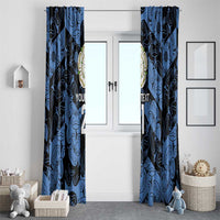 Custom Yorkshire Vikings Heritage Pride Window Curtain White Rose of Yorkshire - Wonder Print Shop