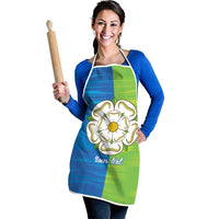 Yorkshire Heritage Personalized Apron East Yorkshire White Rose - Wonder Print Shop