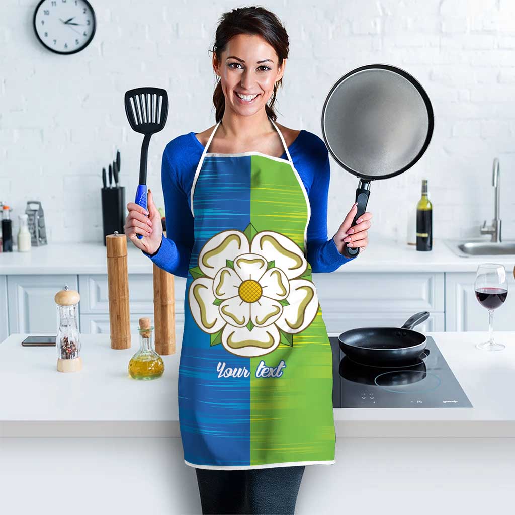 Yorkshire Heritage Personalized Apron East Yorkshire White Rose - Wonder Print Shop