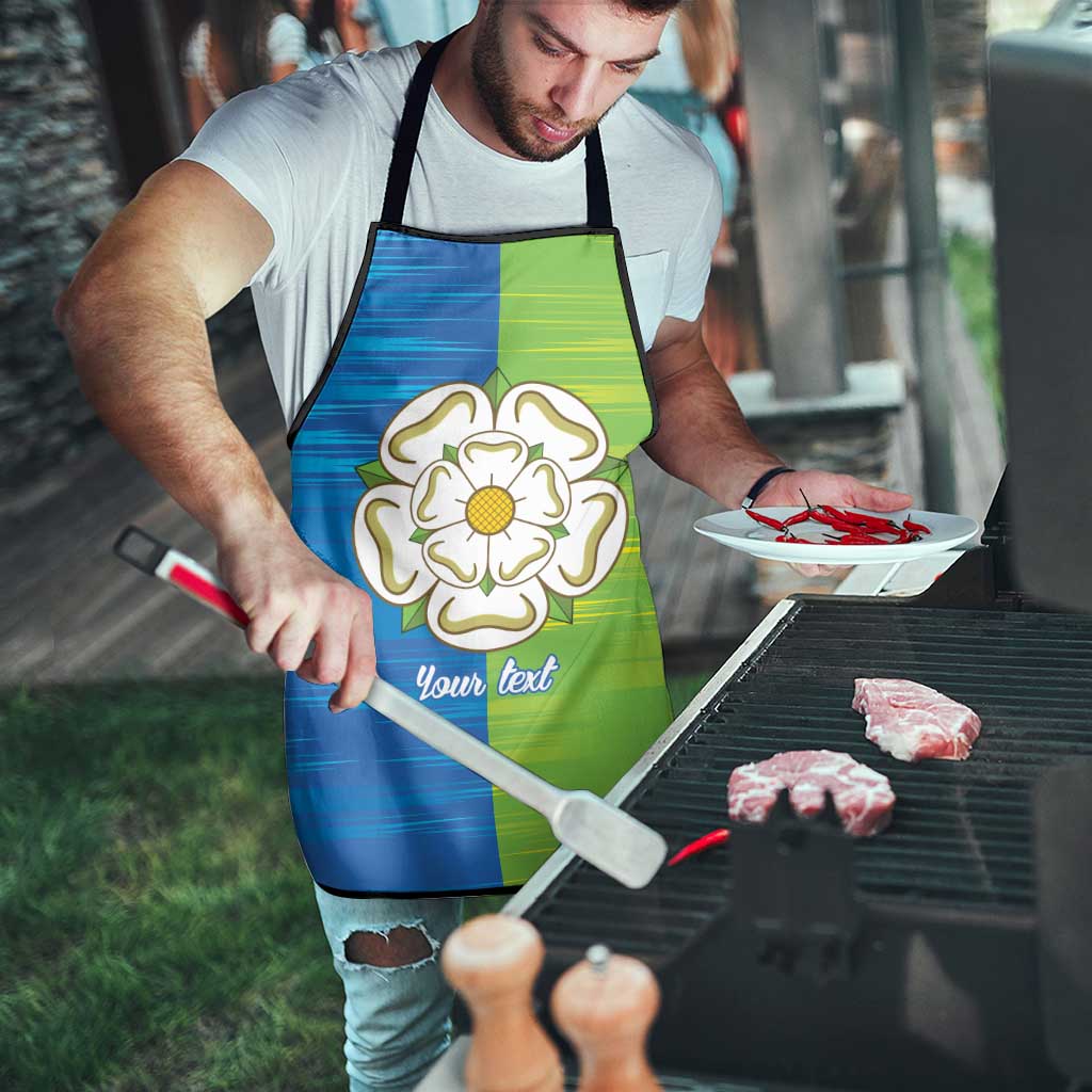 Yorkshire Heritage Personalized Apron East Yorkshire White Rose - Wonder Print Shop