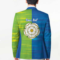 Yorkshire Heritage Personalized Blazer East Yorkshire White Rose - Wonder Print Shop