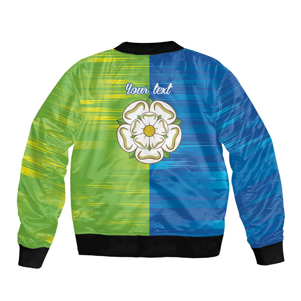 Yorkshire Heritage Personalized Bomber Jacket East Yorkshire White Rose - Wonder Print Shop