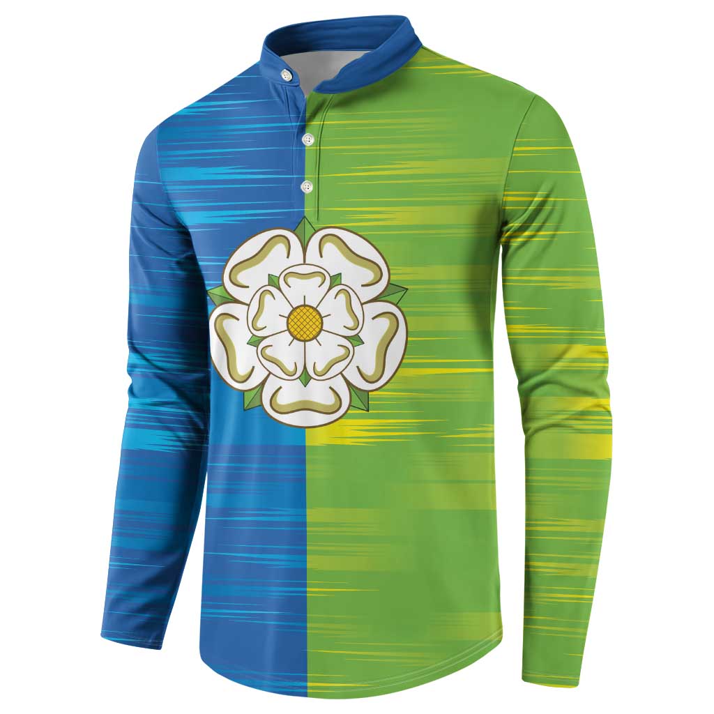 Yorkshire Heritage Personalized Button Sweatshirt East Yorkshire White Rose - Wonder Print Shop