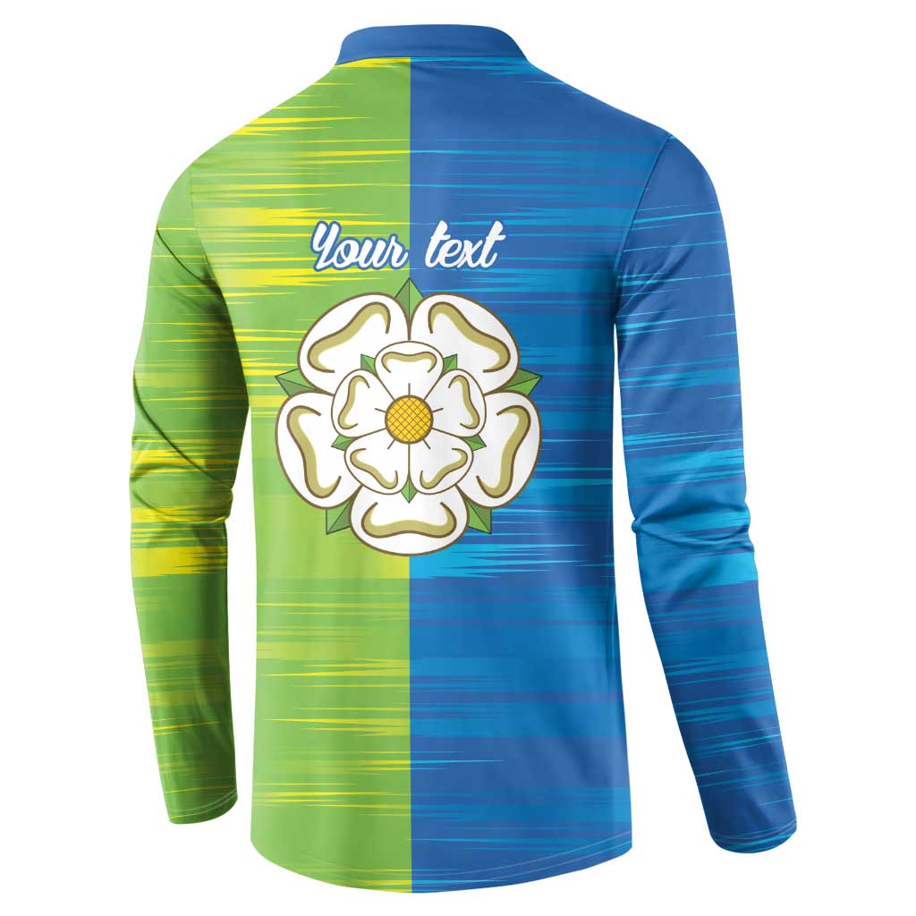 Yorkshire Heritage Personalized Button Sweatshirt East Yorkshire White Rose - Wonder Print Shop