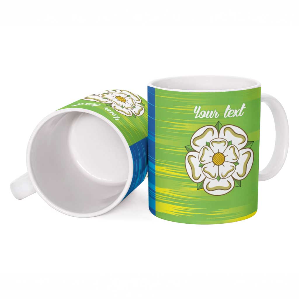 Yorkshire Heritage Personalized Ceramic Mug East Yorkshire White Rose - Wonder Print Shop