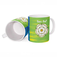 Yorkshire Heritage Personalized Ceramic Mug East Yorkshire White Rose - Wonder Print Shop