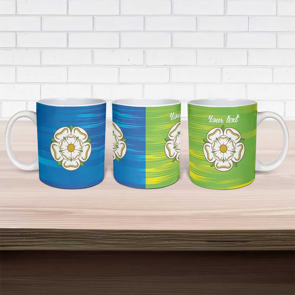 Yorkshire Heritage Personalized Ceramic Mug East Yorkshire White Rose - Wonder Print Shop