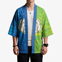 Yorkshire Heritage Personalized Kimono East Yorkshire White Rose - Wonder Print Shop