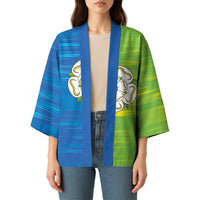 Yorkshire Heritage Personalized Kimono East Yorkshire White Rose - Wonder Print Shop