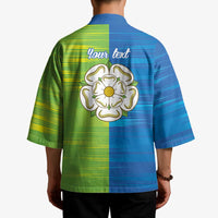 Yorkshire Heritage Personalized Kimono East Yorkshire White Rose - Wonder Print Shop