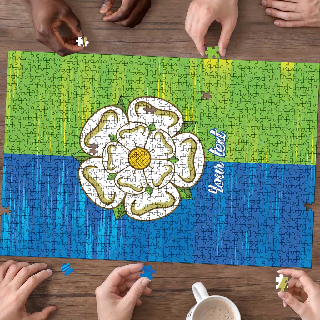 Yorkshire Heritage Personalized Puzzle East Yorkshire White Rose - Wonder Print Shop