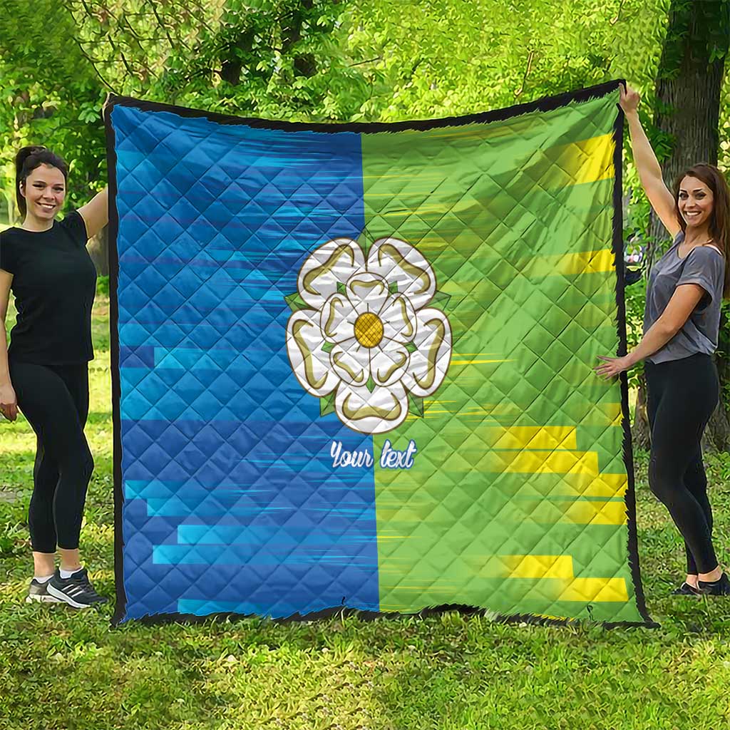 Yorkshire Heritage Personalized Quilt East Yorkshire White Rose - Wonder Print Shop