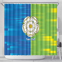 Yorkshire Heritage Personalized Shower Curtain East Yorkshire White Rose - Wonder Print Shop