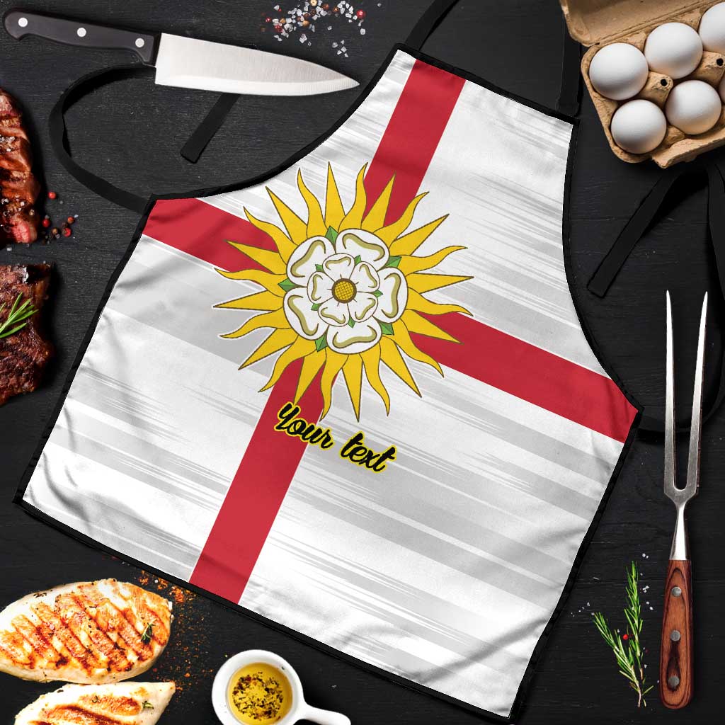 Yorkshire Heritage Personalized Apron West Yorkshire White Rose - Wonder Print Shop