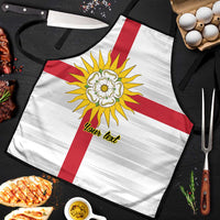 Yorkshire Heritage Personalized Apron West Yorkshire White Rose - Wonder Print Shop