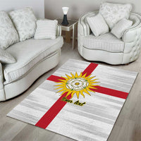 Yorkshire Heritage Personalized Area Rug West Yorkshire White Rose - Wonder Print Shop