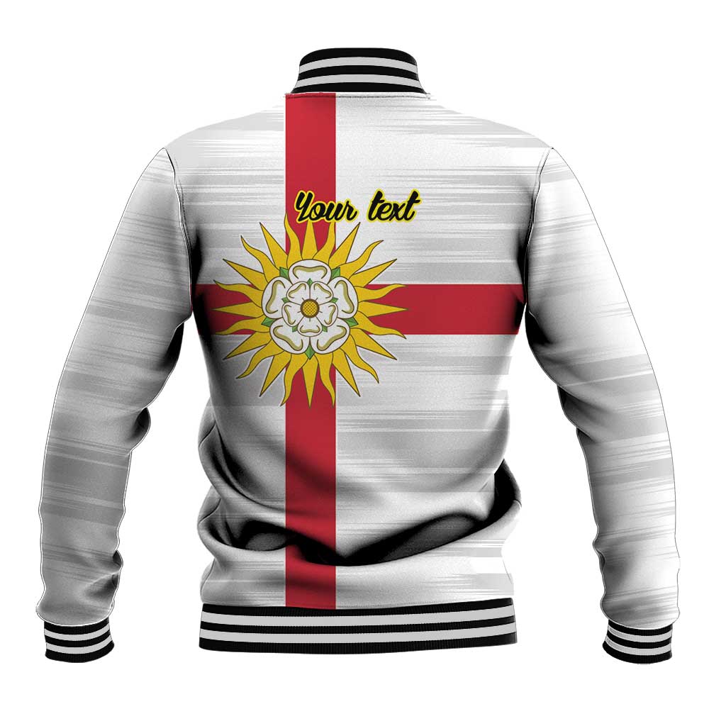 Yorkshire Heritage Personalized Baseball Jacket West Yorkshire White Rose - Wonder Print Shop