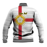 Yorkshire Heritage Personalized Baseball Jacket West Yorkshire White Rose - Wonder Print Shop