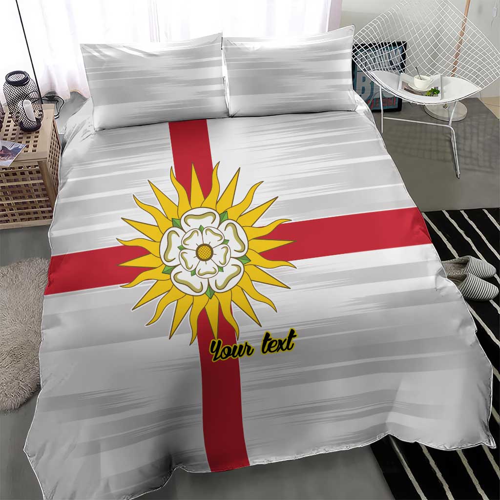 Yorkshire Heritage Personalized Bedding Set West Yorkshire White Rose - Wonder Print Shop
