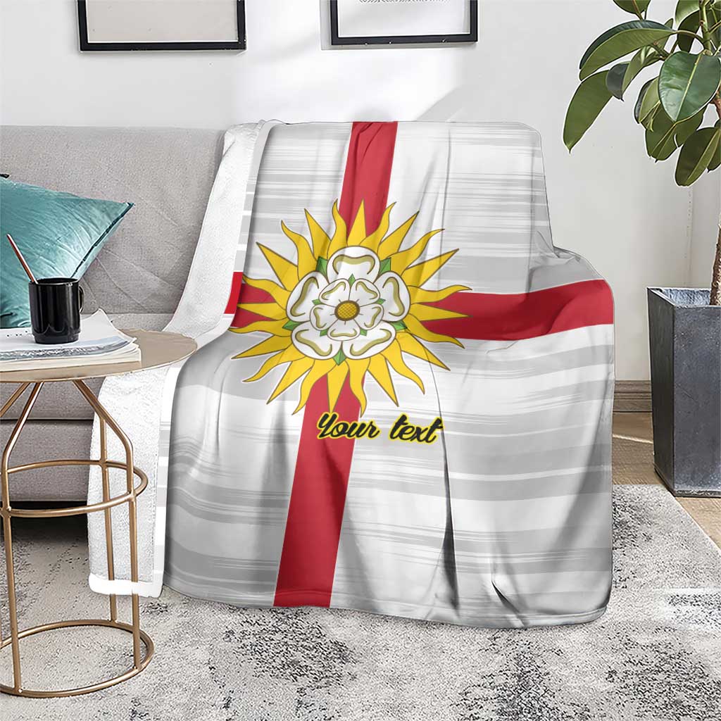 Yorkshire Heritage Personalized Blanket West Yorkshire White Rose - Wonder Print Shop