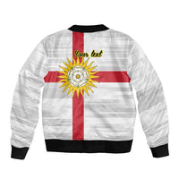 Yorkshire Heritage Personalized Bomber Jacket West Yorkshire White Rose - Wonder Print Shop
